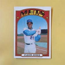 Topps 1972 Cleon Jones #31 New York Mets Major League Baseball Base Set Card