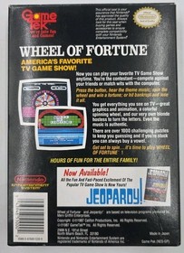 Wheel of Fortune: NES Nintendo Entertainment System 1987 CIB Complete W/ Inserts