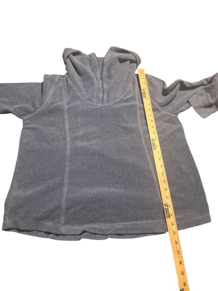 SOFT SURROUNDINGS Hugs Cowl Neck Quarter zip Fleece Sweater Xl Long Sleeve - Image 4 of 4