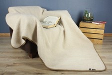 Merino Wool Pure Blanket WOOLMARK 100 Warm Throw