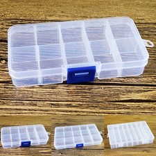 10/15/24Grid Compartment Box Small Organiser Storage Craft Bead Nail Beads Case
