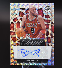 RON HARPER 2024-25 MOSAIC SCRIPTS AUTOGRAPH SILVER PRIZM BULLS AUTO Q5686