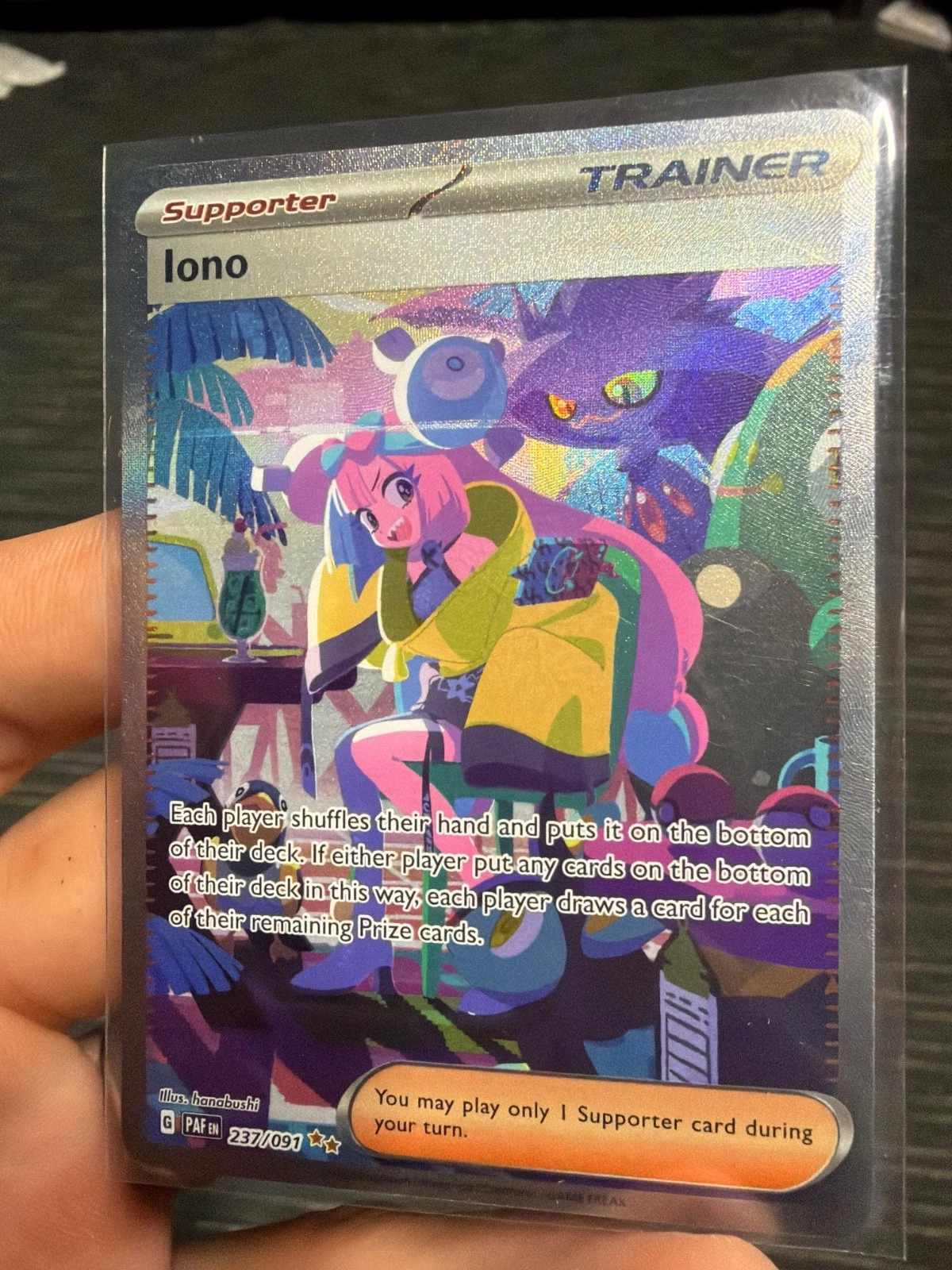 Iono 237/091 SV: Paldean Fates Holo