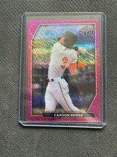 2026 Leaf Metal Pink Shimmer CARSON BENGE #1/6 Bookend RC NY Mets