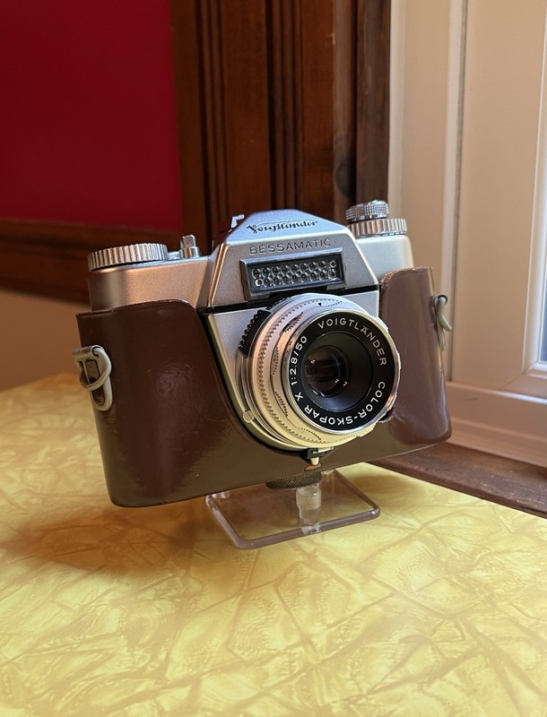Voigtlander Bessamatic 35mm Film Camera with Skopar X 50mm f2.8 Lens + Half Case