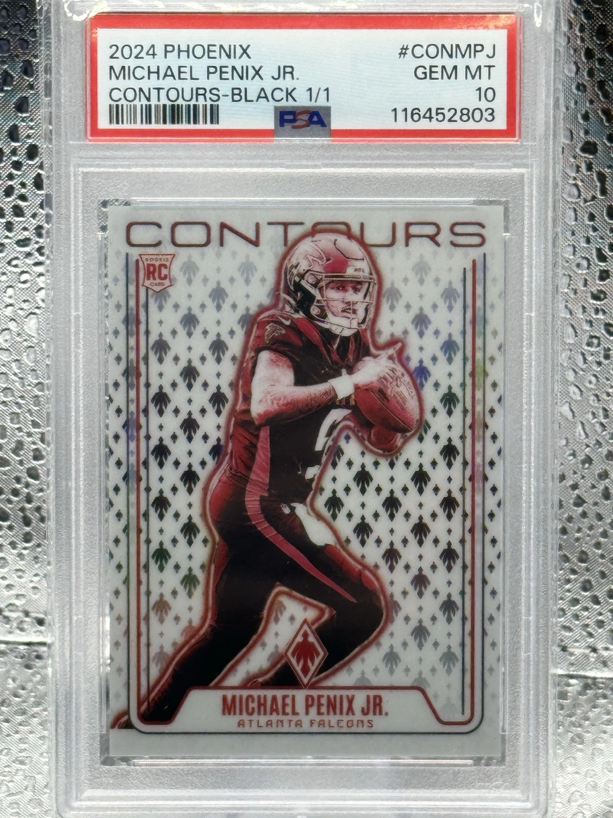 Michael Penix Panini Phoenix Contours #CONMPJ Black 1/1