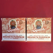 Dr. Squatch Limited Edition Drunk’n Pumpkin 5 oz Soap **LOT OF 2**