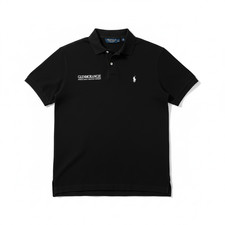 Ralph Lauren Polo Golf Glenmorangie Black Polo Shirt Mens Small Pima Cotton