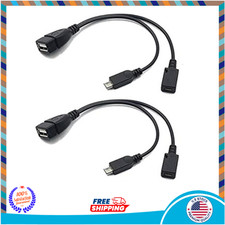 2 Pack OTG Cable Replacement for Fire Stick 4K, Amazon Fire TV, Compatible...