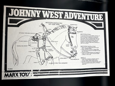 Marx Johnny West Adventure "Pancho Western Saddle" EQUIPMENT MANUAL Copy P-2253