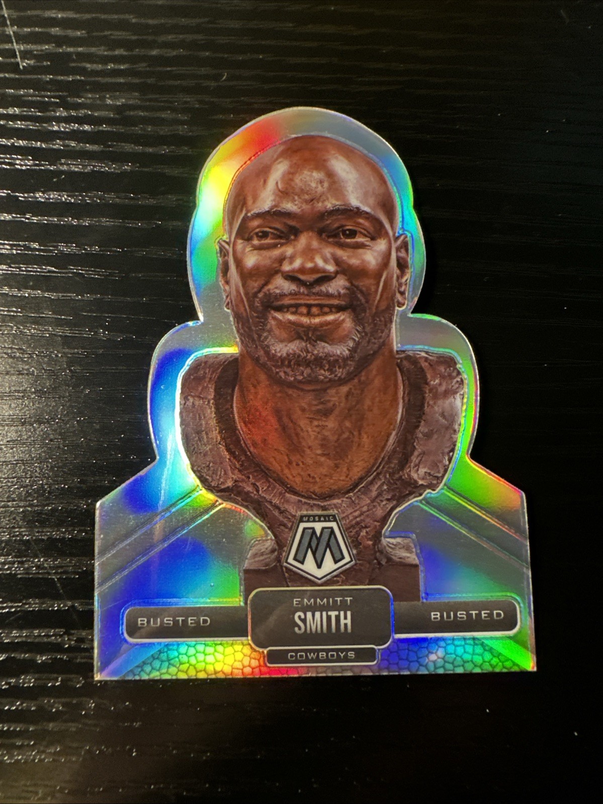 2021 Panini Mosaic Football Emmitt Smith Busted SSP CASE HIT BU-8