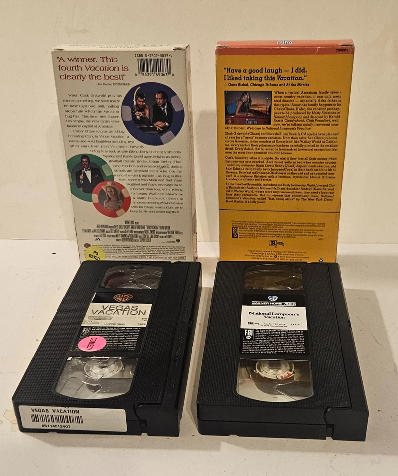 National Lampoon's Vacation & Vegas Vacation VHS Tapes Lot of 2 Foto 2 de 4