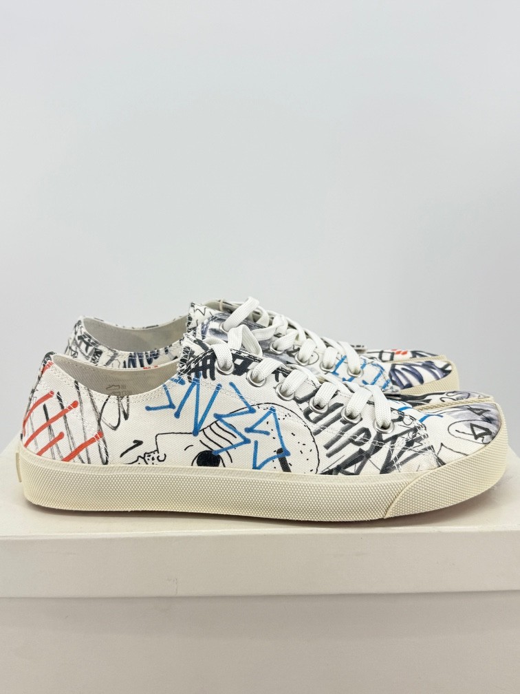 Maison Margiela Tabi Canvas Graffiti size 42 (US9) made in Italy