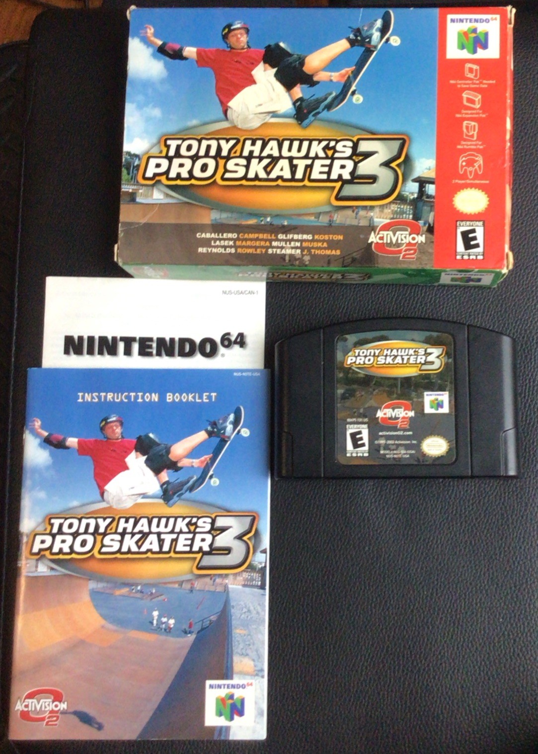Tony Hawk's Pro Skater 3 Nintendo 64 N64 Complete In Box CIB Great Shape