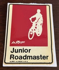 New Old Stock  Amf Junior Roadmaster Bicycle Decal