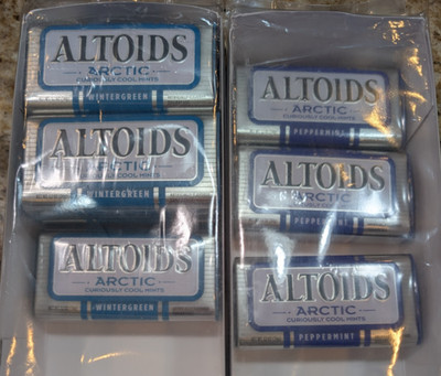 Altoids Arctic Sugar Free Mints - 5 Wintergreen & 3 Peppermint - Pack of 8