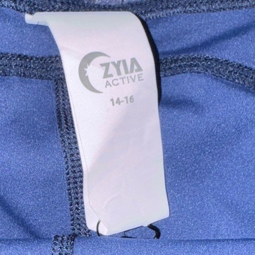 Zyia Active distressed blau Ankle Cinched 7/8 Ankle Leggings - Bild 4 von 5