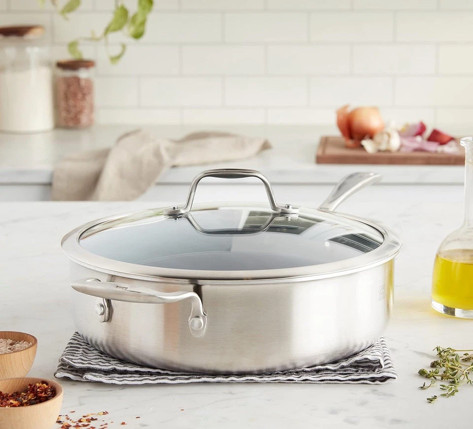 ZWILLING Spirit 3-ply Stainless Steel Ceramic Nonstick Saute Pan - Image 2 of 4