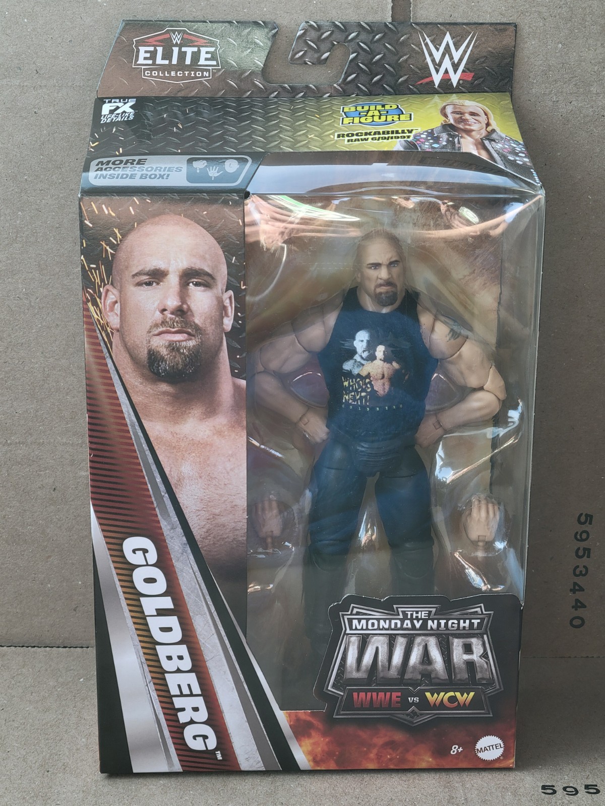 WWE Monday Night War Elite series 12 BILL GOLDBERG WCW Nitro NEW BAF ROCKABILLY