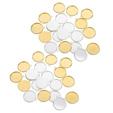 60 PCS Round Pendant Blank DIY Photo Jewelry Tray Cabochon Base Setting