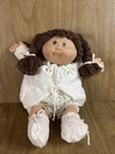 Vtg Cabbage Patch Kids Doll Brown Pigtail Braids & Eyes 1 Dimple W Full Outfit