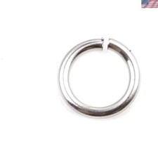 4mm Stainless Steel Jump Rings - 100 Pieces, Perfect for Elegant Jewelry Design