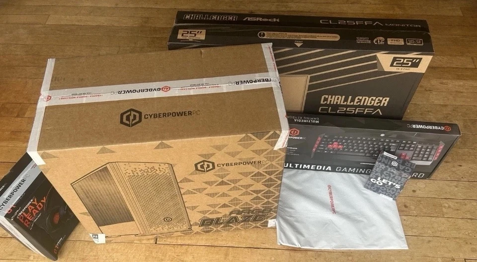 CYPERPOWER, AMD Ryzen 5, 16GB/1TB 5060 Graphics Gaming Bundle PC, NEW Unboxed - Image 2 of 4