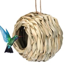Bird Nest Spherical Hummingbird Birdhouse For Hanging Grass Hand Woven Bird hut