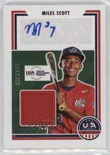 2022 Panini USA Baseball Stars & Stripes Signatures /399 Miles Scott Auto 14ll