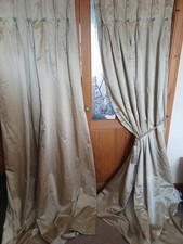 Bespoke Pale Gold Curtains. 85" Drop x 60" Wide. Lined. TPP. Cleaned. 3rd Pair