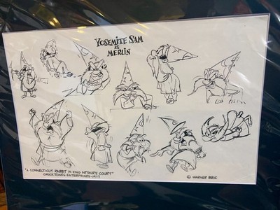 Yosemite Sam as ''Merlin'' Warner Bros. Hit ''King Arthurs Court''- Model Sheet 1977