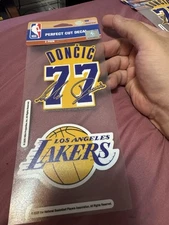 Luka Doncic Los Angeles Lakers Set Of 2 4x4” Perfect Cut Decals Set 