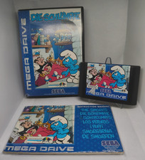 Thumbnail of ebay&reg; auction 188018576330 | Die Schlümpfe (The Smurfs) - Sega Mega Drive - OVP Komplett mit Anleitung