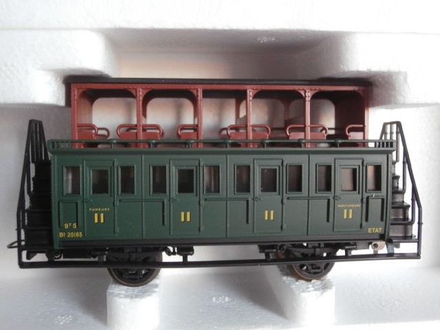 Voiture à impériale ETAT Jouef L309729 wagon de train miniature HO SNCF