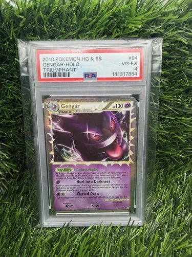 Pokemon Gengar 94/102 Prime Triumphant HeartGold SoulSilver PSA 4