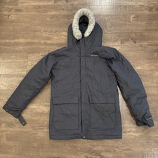 Columbia Boys Grey Omni-Heat Insulated Winter Parka Outgrown Size XL 18/20 B5