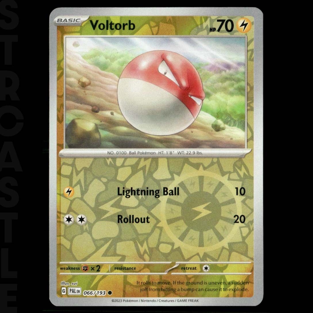 Voltorb 066/193 Sv02: Paldea Evolved (2023) Reverse Holo Common Pokémon TCG Card