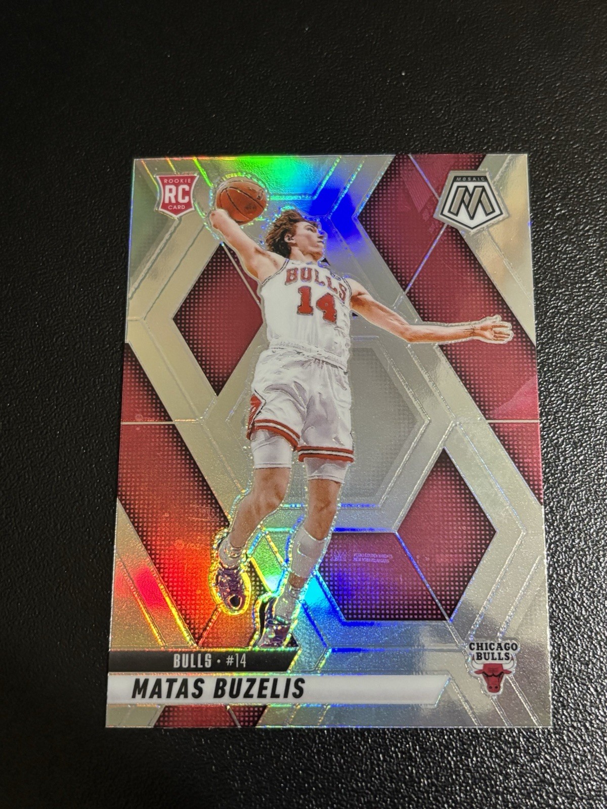2024-25 Panini Mosaic Silver Prizm Matas Buzelis RC Rookie #223 Bulls