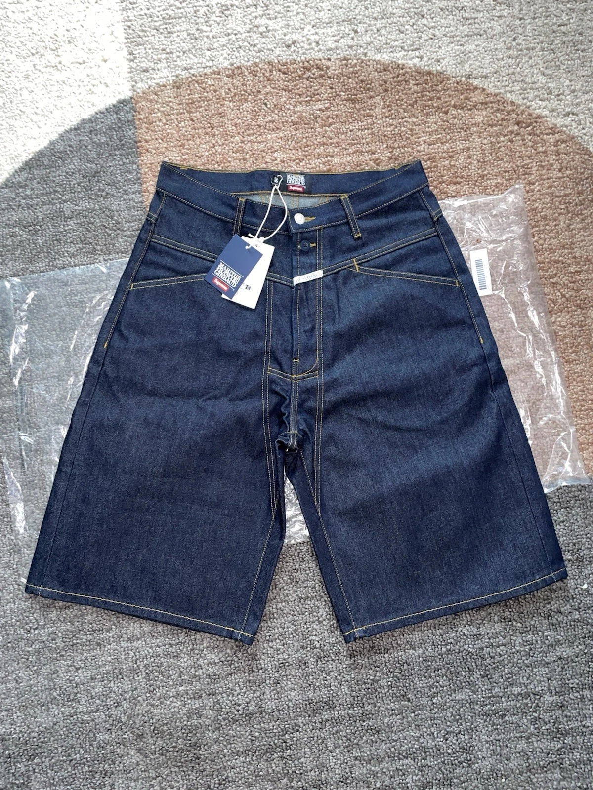 Supreme Marithe François Girbaud X Seam Baggy Denim Short Rigide Indigo