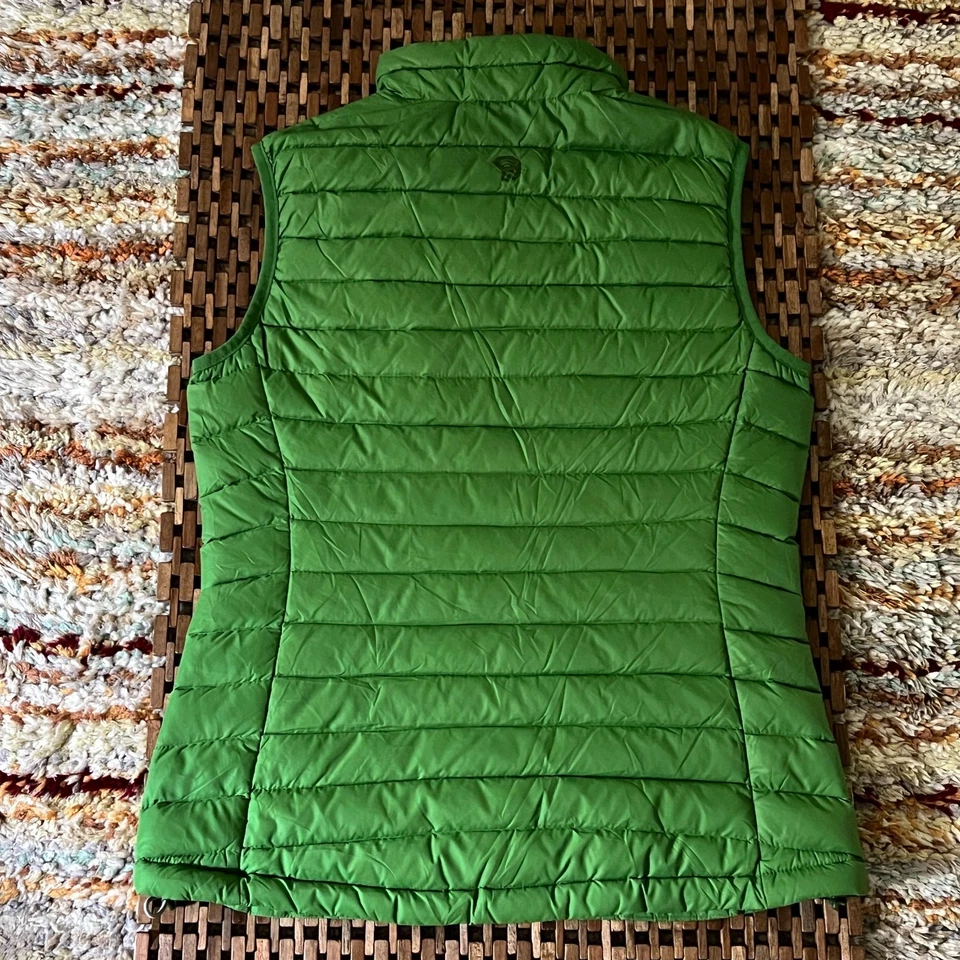 Chaleco acolchado Mountain Hardwear Alpine plumón de ganso verde bosque para mujer pequeño S Foto 2 de 3