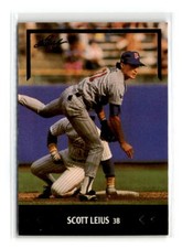 1991 Leaf - #BC1 - Scott Leius Gold Rookies - Minnesota Twins
