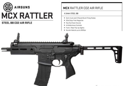 SIG Sauer MCX Rattler - CO2 - .177 Steel BB - Air Rifle - New!!!