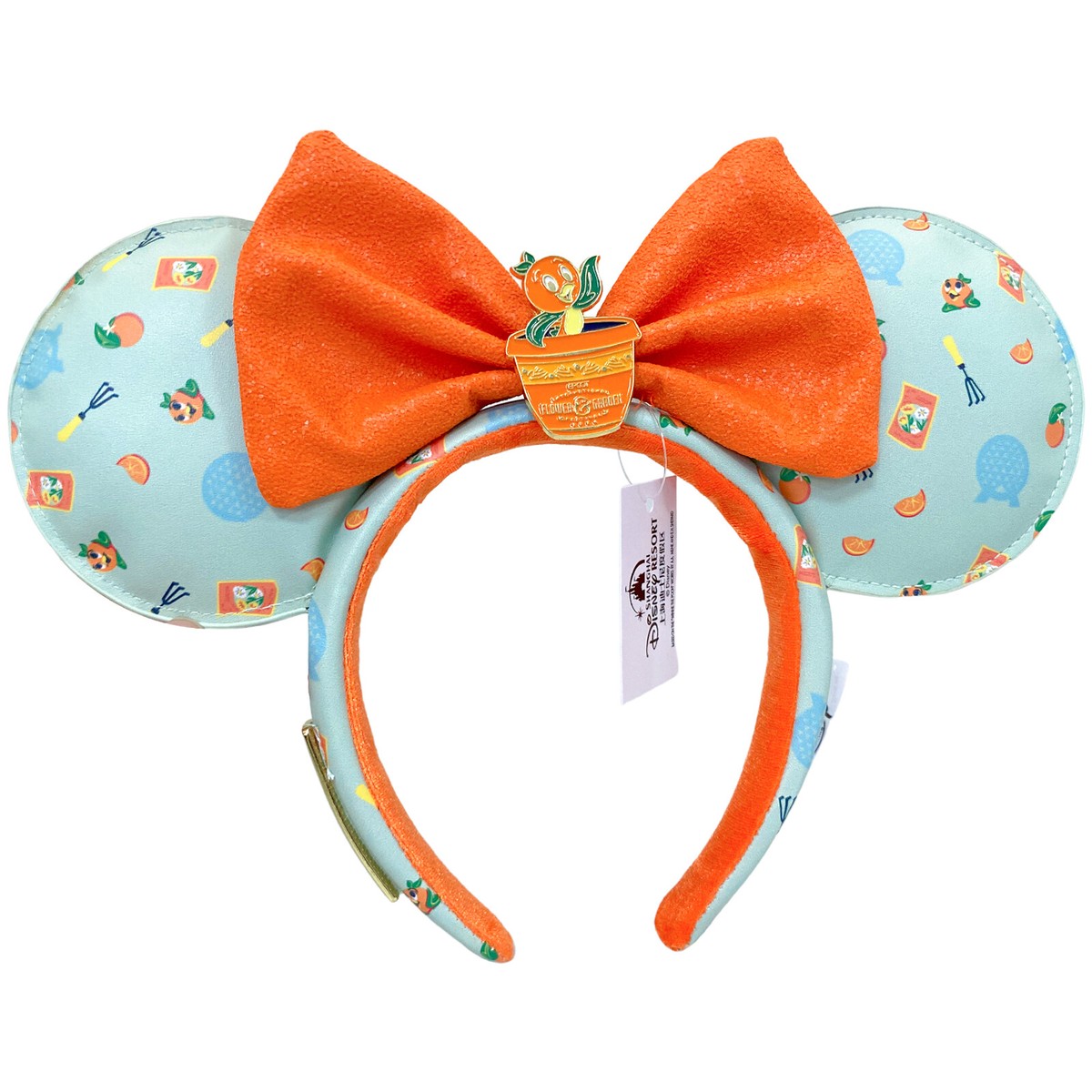 Orange and Ivory Mouse Ears Orange Bird Minnie Ear Headband Flies into Disneyland Resort  main image 3
