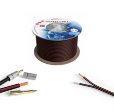 100ft Speaker Cable 16AWG CL3 Rated Bulk In Wall Audio Wire 16/2 Gauge Black