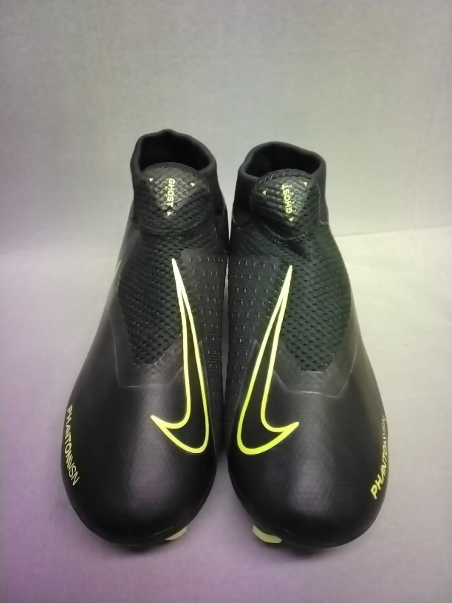 Nike Phantom Vision Soccer Cleats AO3258-007 Black Volt Size Nike Phantom Vision Soccer Cleats AO3258-007 Black Volt Size