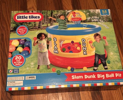 little tikes slam dunk big ball pit