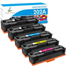 5Pack Toner Compatible With HP 202A CF500A Color LaserJet MFP M281fdw Pro M254dw