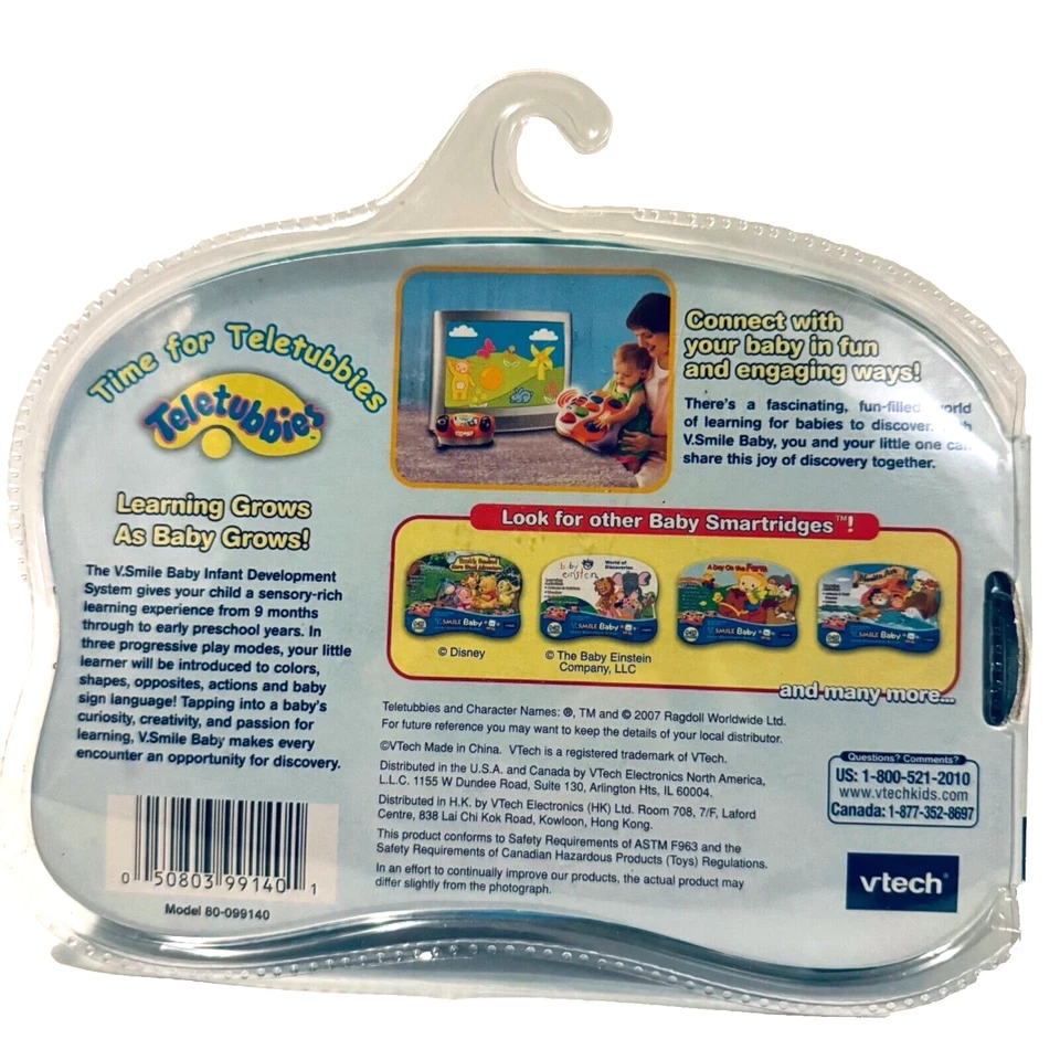 Teletubbies Time for Teletubbies Vtech V.Smile Baby Game Cartridge Learning New - Image 2 of 4