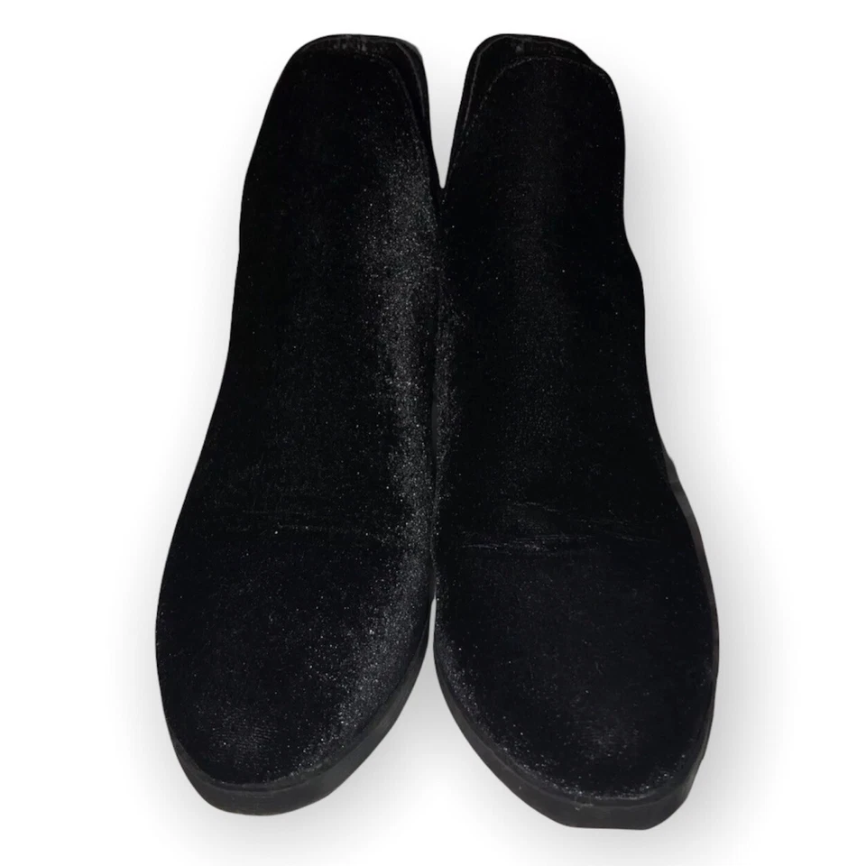 Coolway Briel Botines Terciopelo Botines Mujer 7 Tacón Grueso Negro Foto 2 de 4