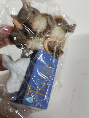 Emotional support mice, Charming Tails I'm Here for You grieving mouse w/ tissue